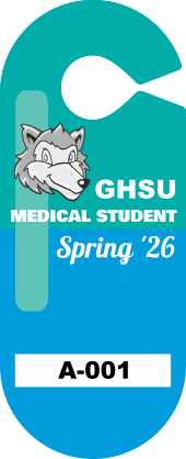 Pill Oval School Hang Tag Parking Permit