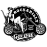 Pin Up Girl on Motorcycle Vintage Black and White Illustration Sticker