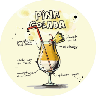 Pina Colada Sticker