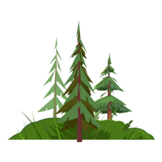 Pine Tree Canada Forest Outline Sticker
