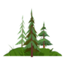 Pine Tree Canada Forest Outline Sticker
