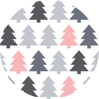 Pine Trees, Pattern Background Sticker
