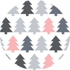 Pine Trees, Pattern Background Sticker