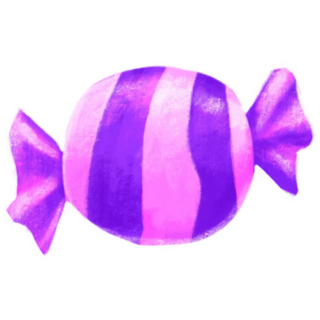 Pink And Purple Candy Wrapper Sticker