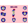 Pink Belize Sticker Sheet