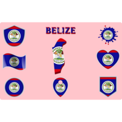 Pink Belize Sticker Sheet