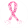 Pink Breast Cancer Awareness Pink Ribbon Daisy Flower Sticker