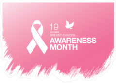 Pink Breast Cancer Awareness Sticker