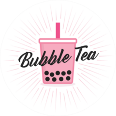 Pink Bubble Tea Tapioca Boba Sticker