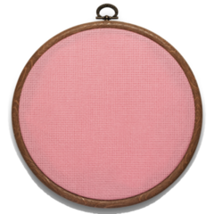 Pink Canvas Embroidery Sticker