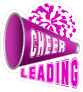 Pink Cheerleading Sticker