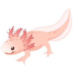 Pink Color Amphibian Sticker