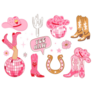 Pink Cowboy Sticker Sheet