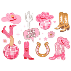 Pink Cowboy Sticker Sheet