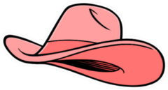 Pink Cowgirl Hat Sticker