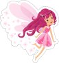 Pink Fairy with Pixie Dust Sticker