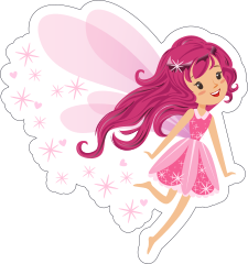Pink Fairy with Pixie Dust Sticker
