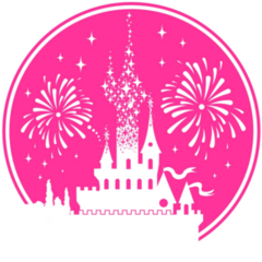 Pink Fairytale Castle Sticker
