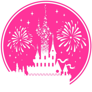 Pink Fairytale Castle Sticker