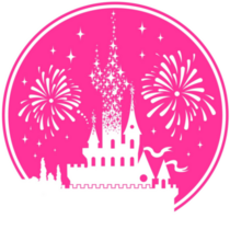 Pink Fairytale Castle Sticker