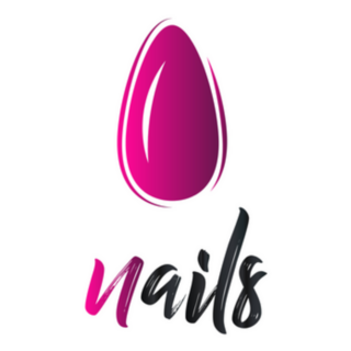 Pink Fashion Nails Logo Sticker