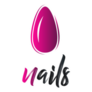 Pink Fashion Nails Logo Sticker
