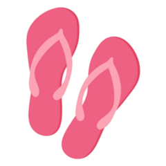 Pink Flip Flops Sticker