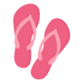 Pink Flip Flops Sticker