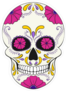 Pink Flower Eyes Sugar Skull Sticker