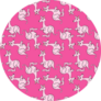 Pink Kangaroo Illustration Pattern Sticker
