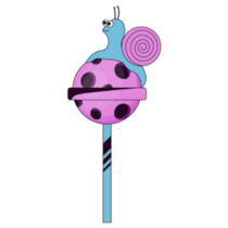 Pink Lollipop And Snail Sticker