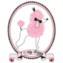 Pink Love Poodle Sticker