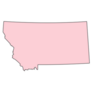 Pink Montana Map Sticker