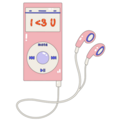 Pink Music Player With Headphones Nostalgia For The 2000s Sticker 