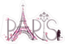 Pink Paris Artwork Sticker