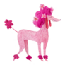 Pink Poodle Smiling Bright Sticker