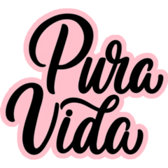 Pink Pura Vida Sticker