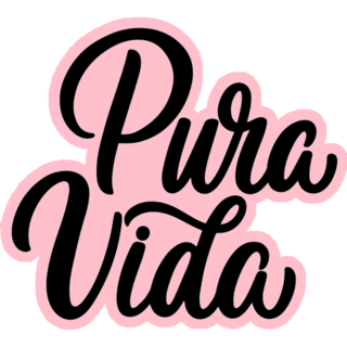 Pink Pura Vida Sticker