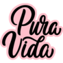 Pink Pura Vida Sticker