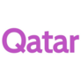 Pink Qatar Lettering Sticker