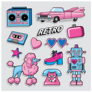 Pink Retro Sticker Sheet