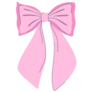 Pink Ribbon Bow Sticker