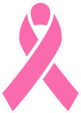 Pink Ribbon, Breast Cancer Awareness Symbol Sticker