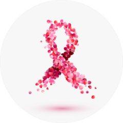 Pink Ribbon Of Rose Petals Sticker