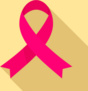Pink Ribbon Support Breast Cancer Icon Sticker