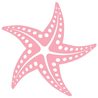 Pink Spot Starfish Sticker