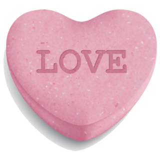 Pink Sugar Heart Candy Love Sticker