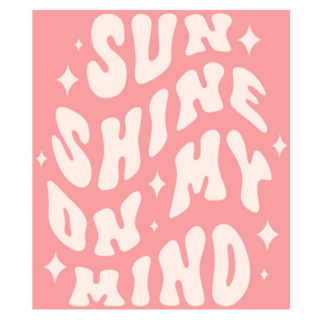 Pink Sunshine On My Mind Sticker