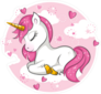Pink Unicorn Fairy Tale Creature Sticker