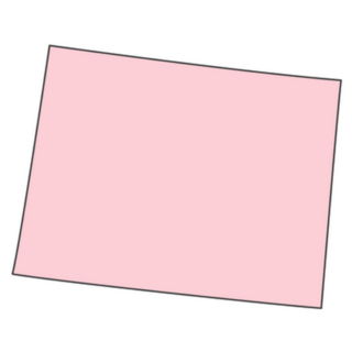 Pink Wyoming Silhouette Sticker
